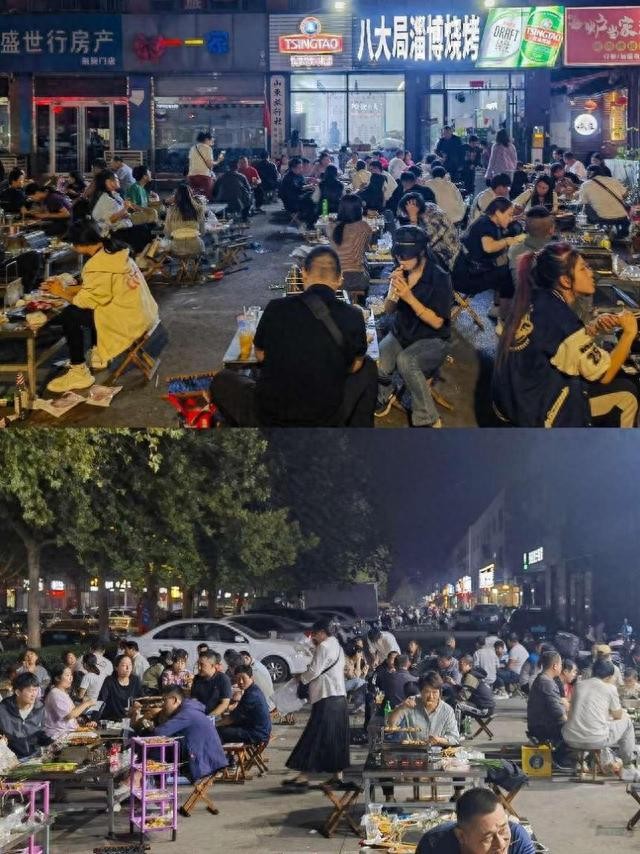十一小长假淄博烧烤热度不减